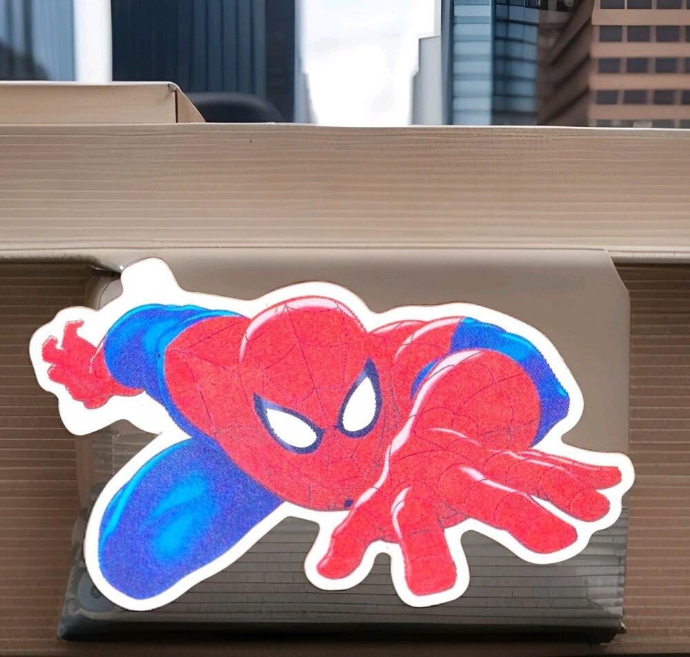Marvel Spiderman 3D Motion Lenticular Car Decal Sticker Peeker